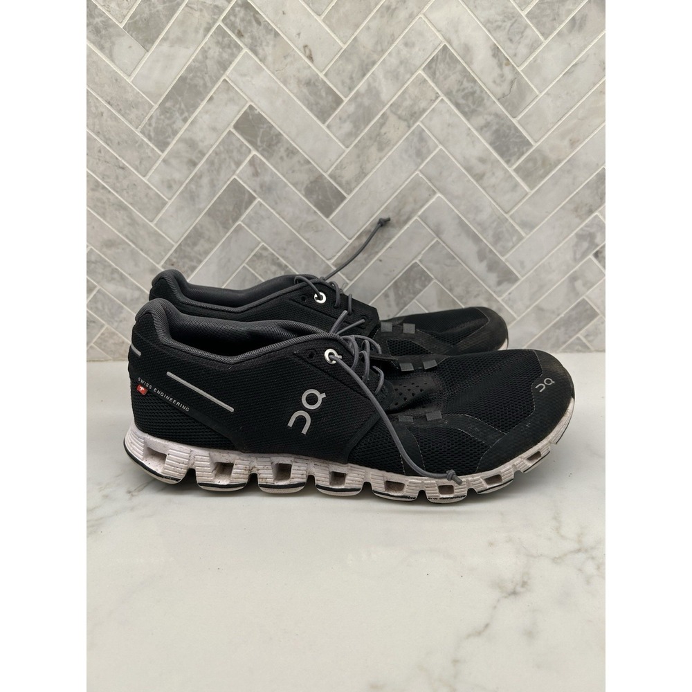 On Cloud‎ 6 Running Sneakers Shoes Black White Athletic Mesh Womens Size 9.5